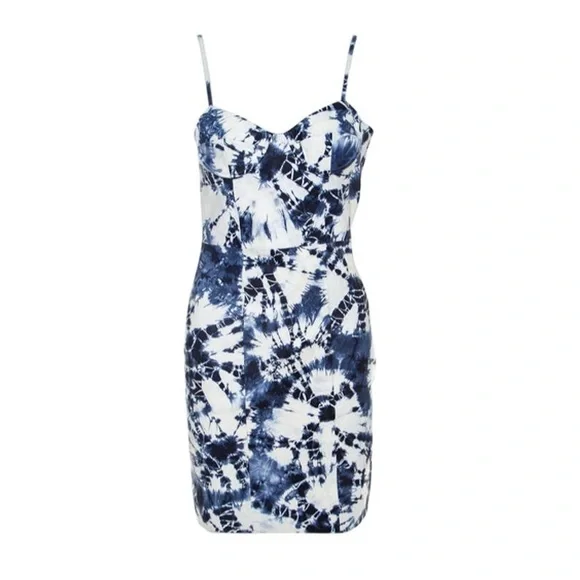 cos contrast panel mini dress self-portrait Ribbed Mini Dress